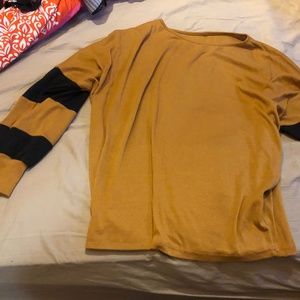 Yellow and black sweater